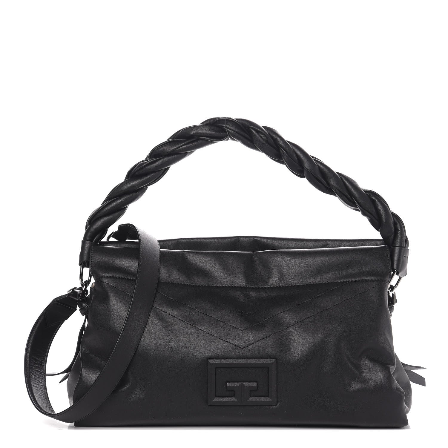 Givenchy Calfskin Large ID93 Satchel Black 1 of 8