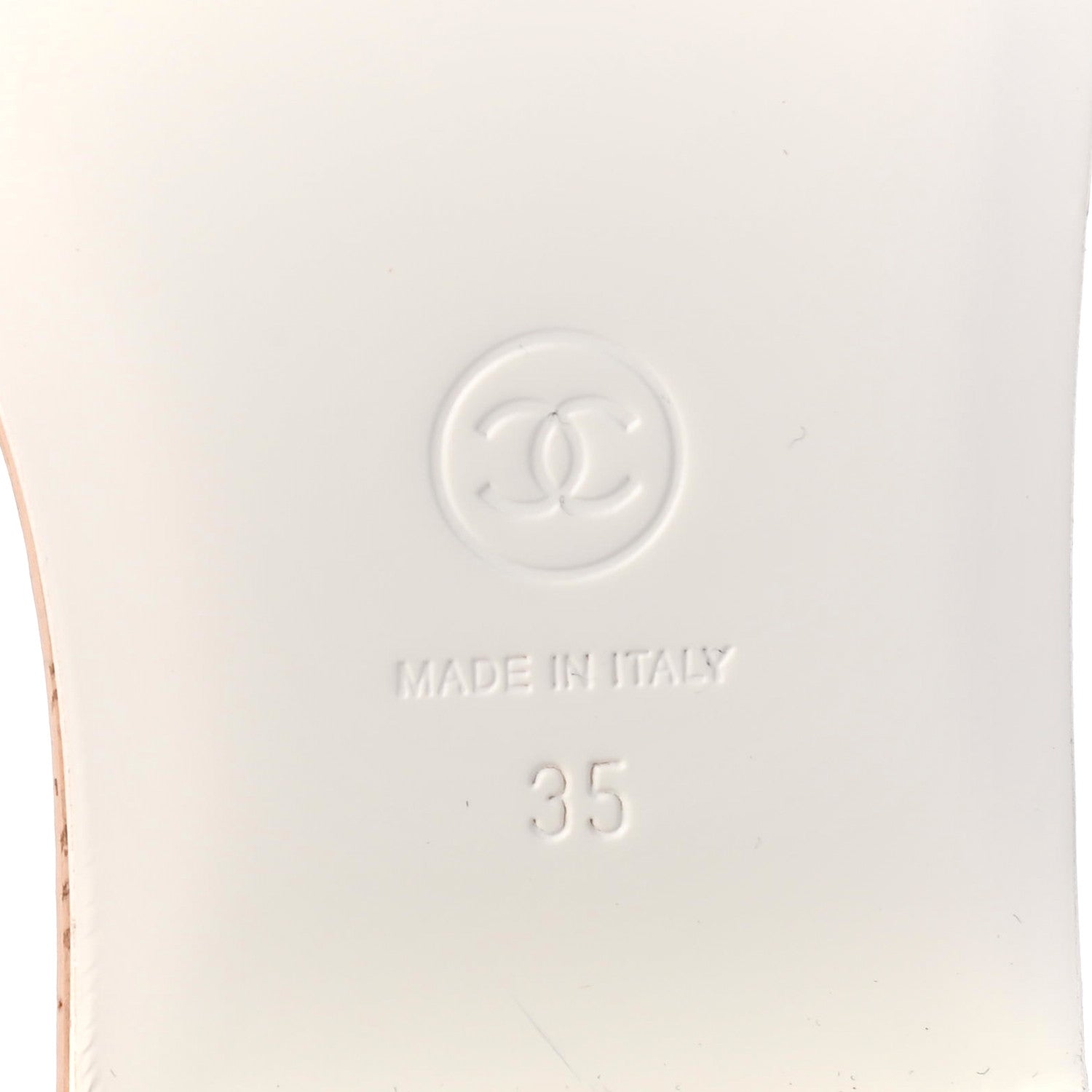 Chanel Tweed Cork Mule Sandal 35 Coral Red Pink 6 of 8