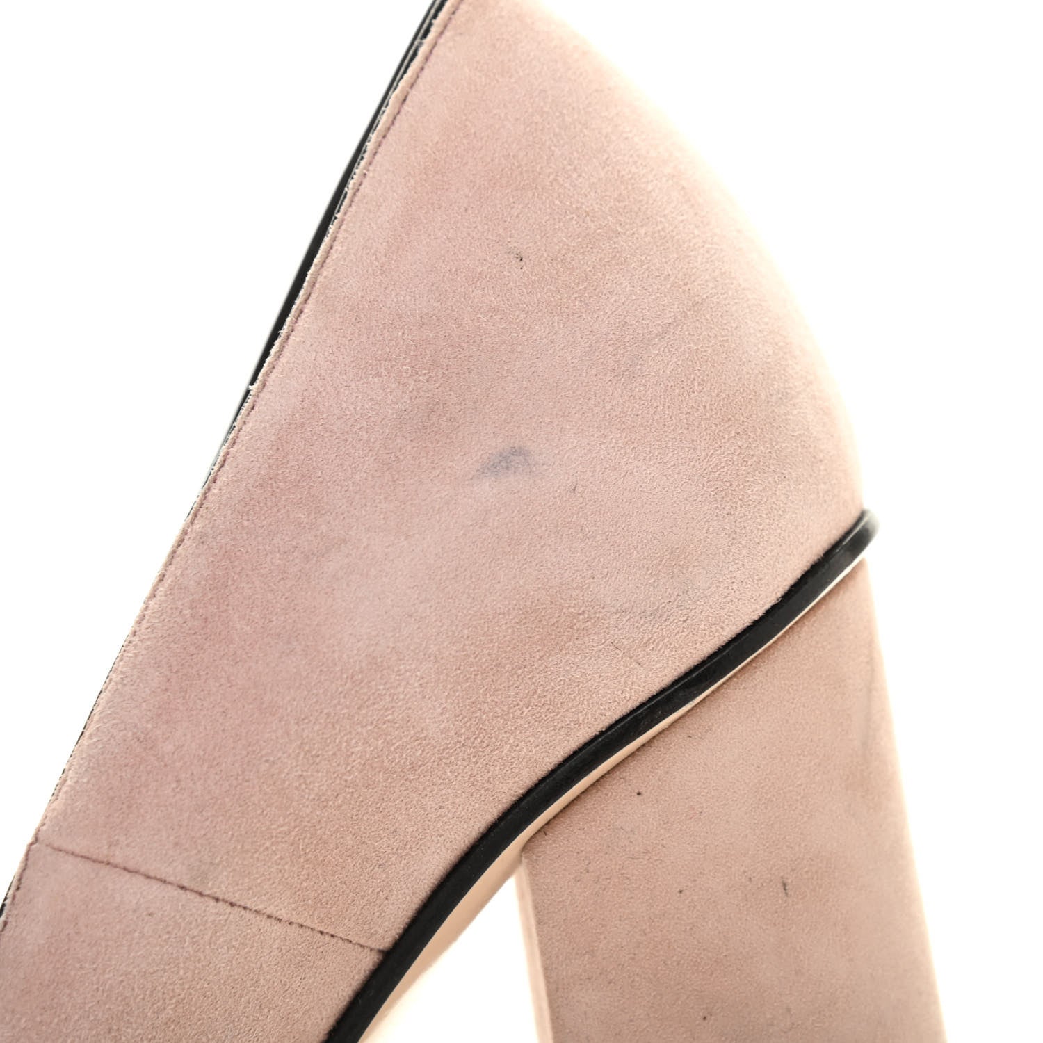 Gucci Kid Scamosciato GG Marmont Fringe 105mm Loafer Pumps 38.5 Crystal Pink 10 of 19