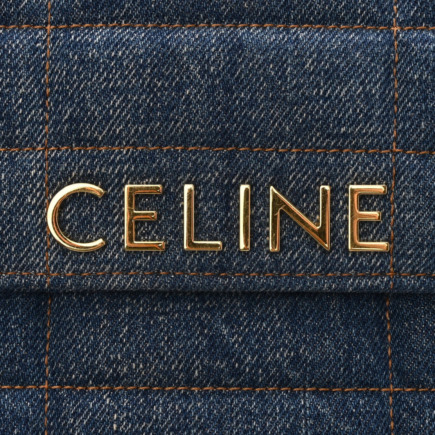 Celine Denim Matelasse Chain Shoulder Bag Blue 11 of 11