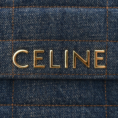 Celine Denim Matelasse Chain Shoulder Bag Blue 11 of 11
