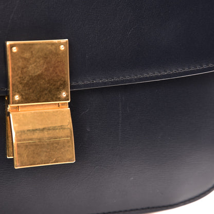 Celine Box Calfskin Medium Classic Box Flap Bag Navy 10 of 10