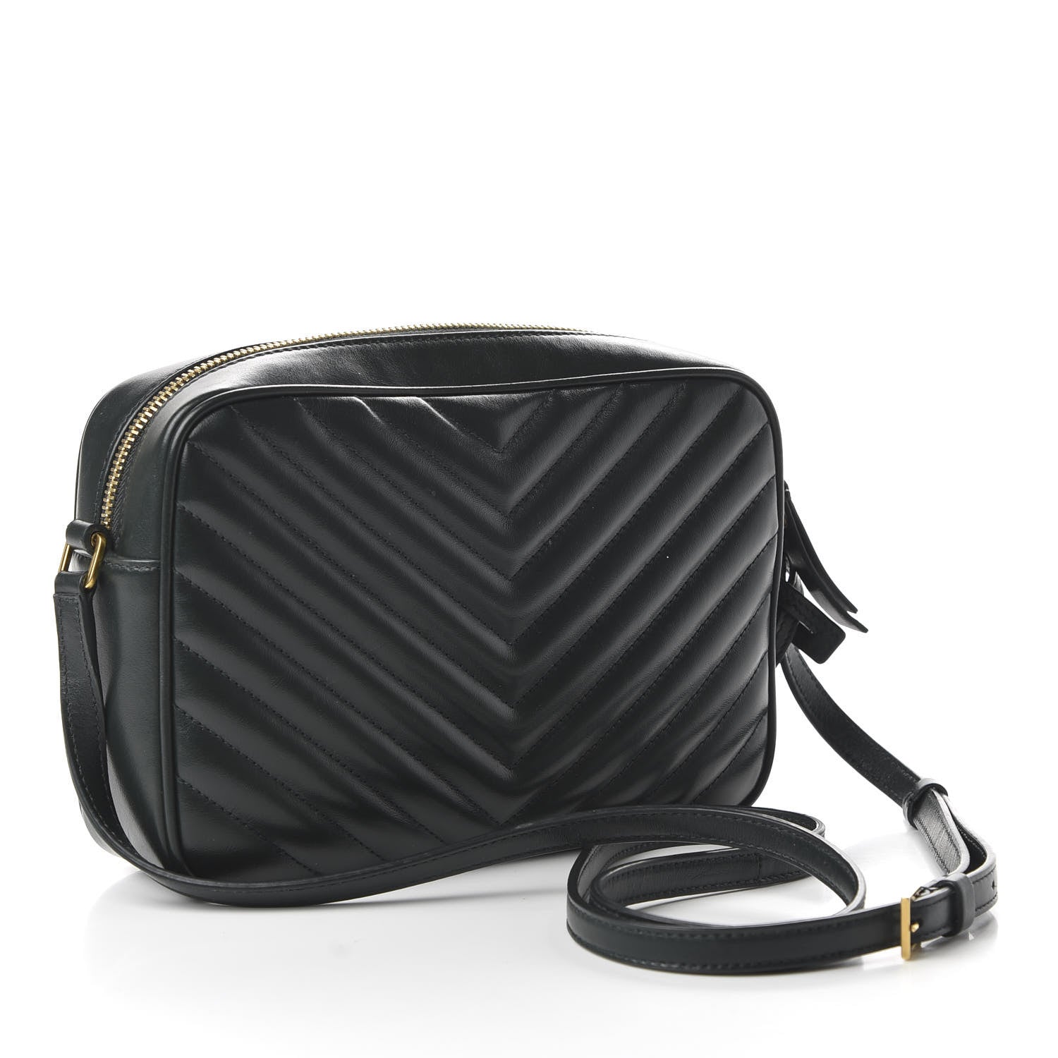 Saint Laurent Calfskin Matelasse Monogram Lou Camera Bag Military Green 3 of 9