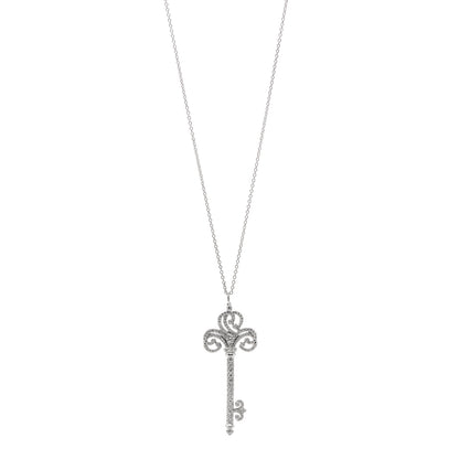 Tiffany Sterling Silver Diamond .10ct Elsa Peretti Diamonds by the Yard Pendant Necklace 9 of 13
