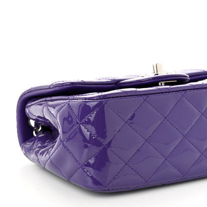 Chanel Patent Quilted Mini Square Flap Purple 9 of 10