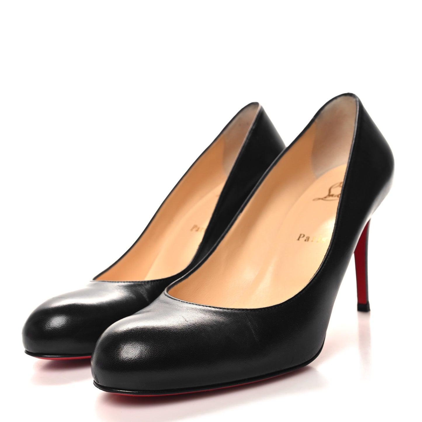 Shiny Nappa Simple 70 Pumps 40 Black