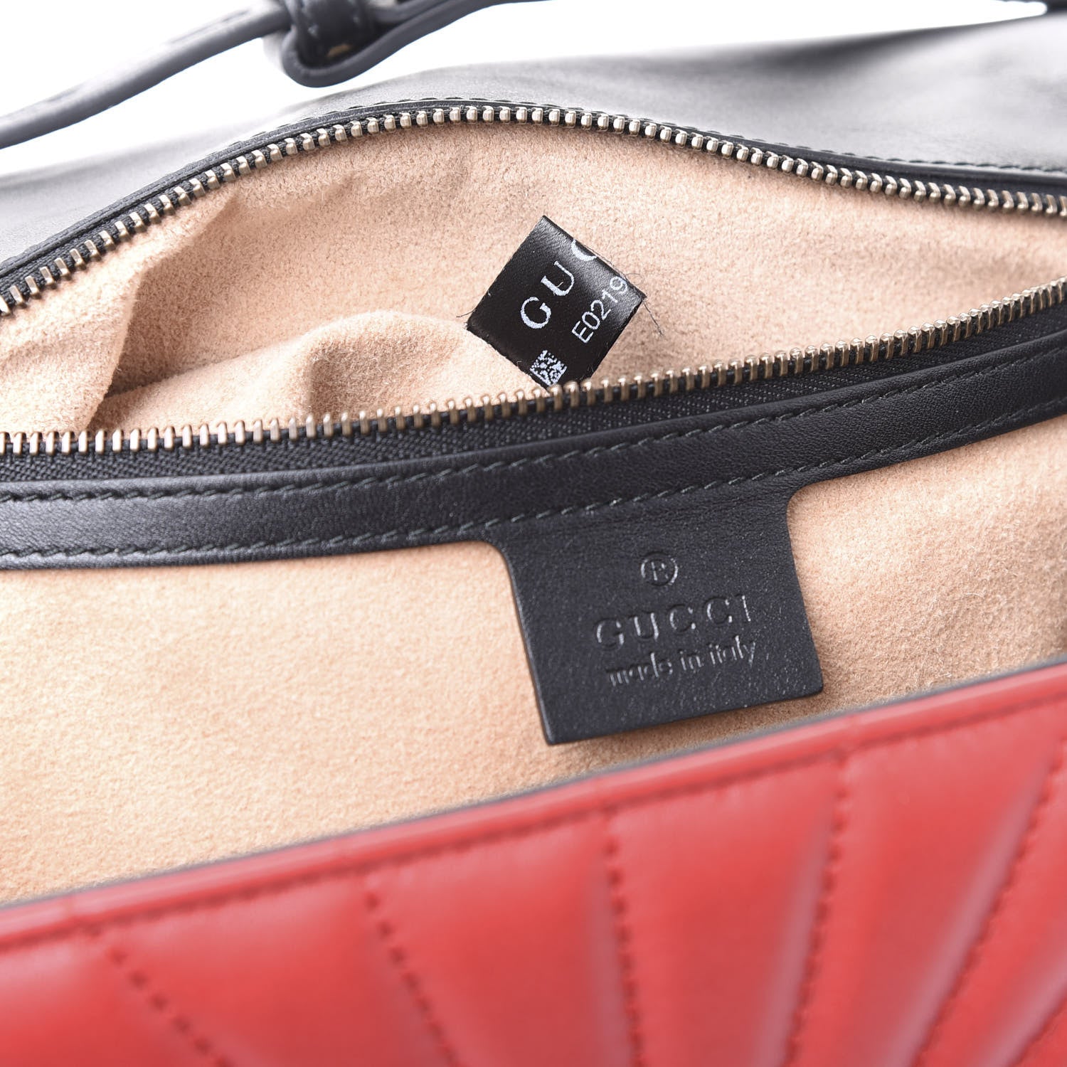 Gucci Calfskin Bamboo Trapuntata Queen Margaret Top Handle Bag Blue Agata Hibiscus Red Mystic White Sugar Pink 9 of 10