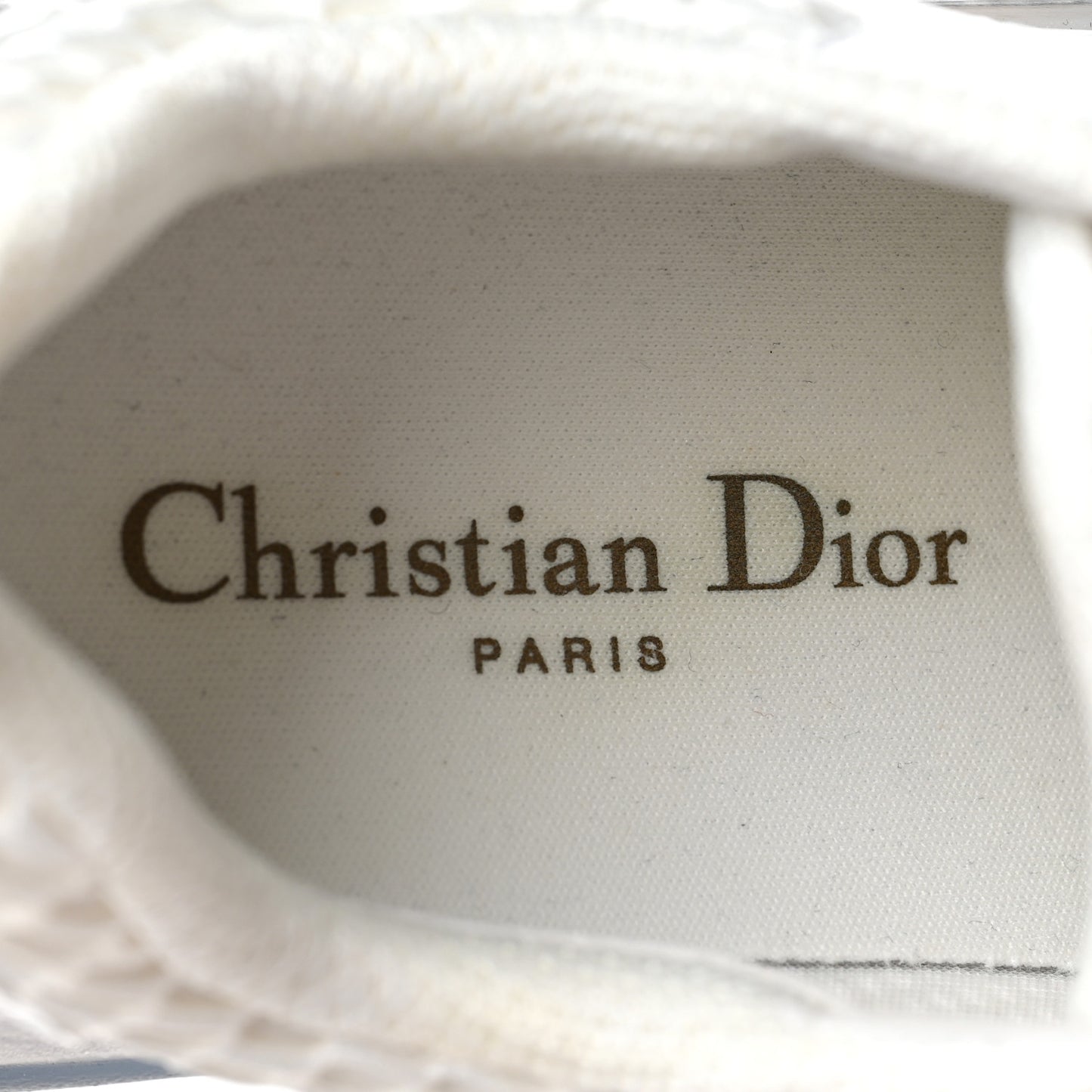 Matte Technical Fabric Mesh Dior Vibe Sneakers 37 White Silver