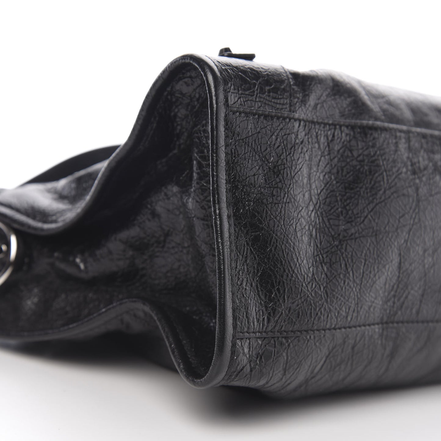 Agneau Classic Silver Hardware City Black