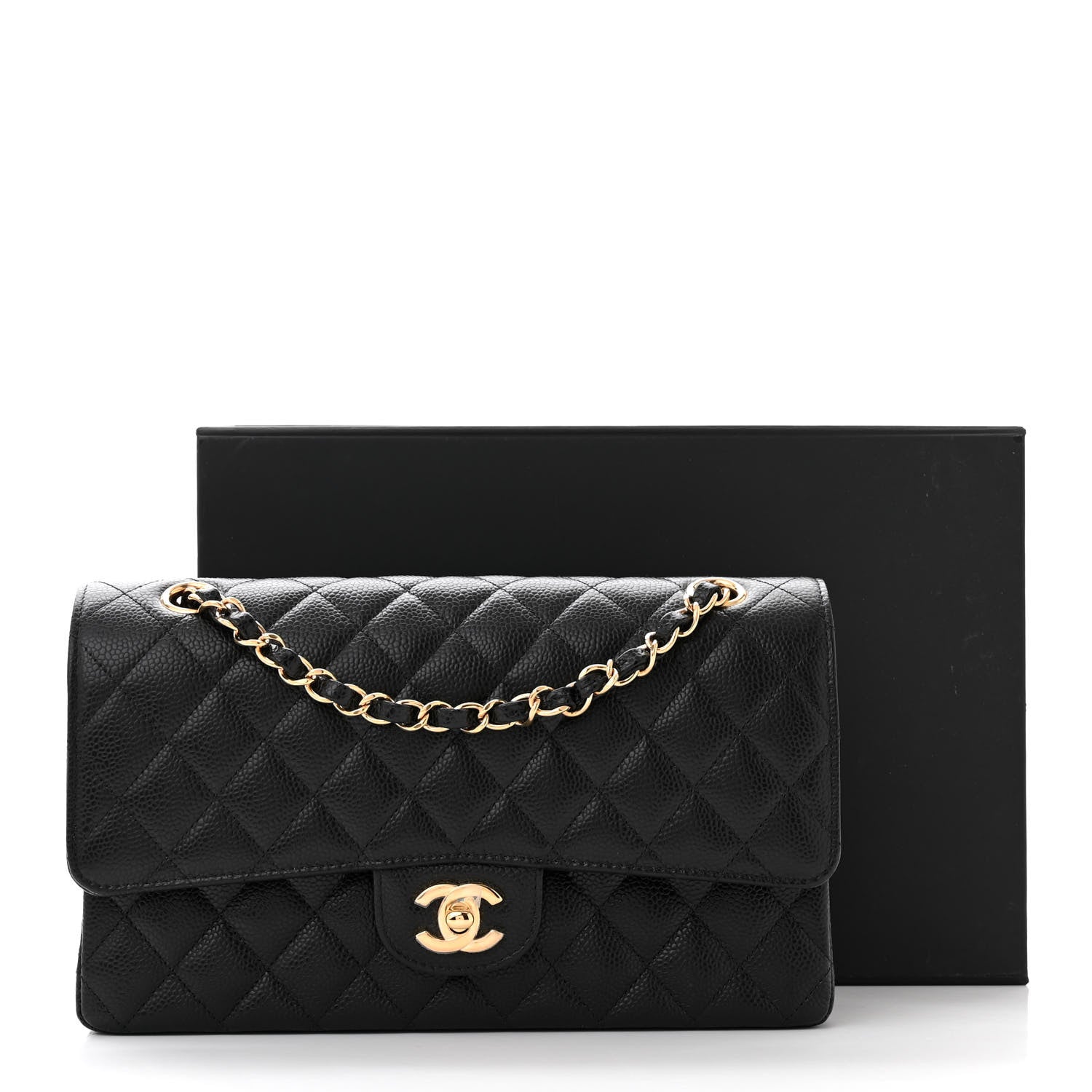 Chanel Caviar Quilted Medium Double Flap Black 11 of 11