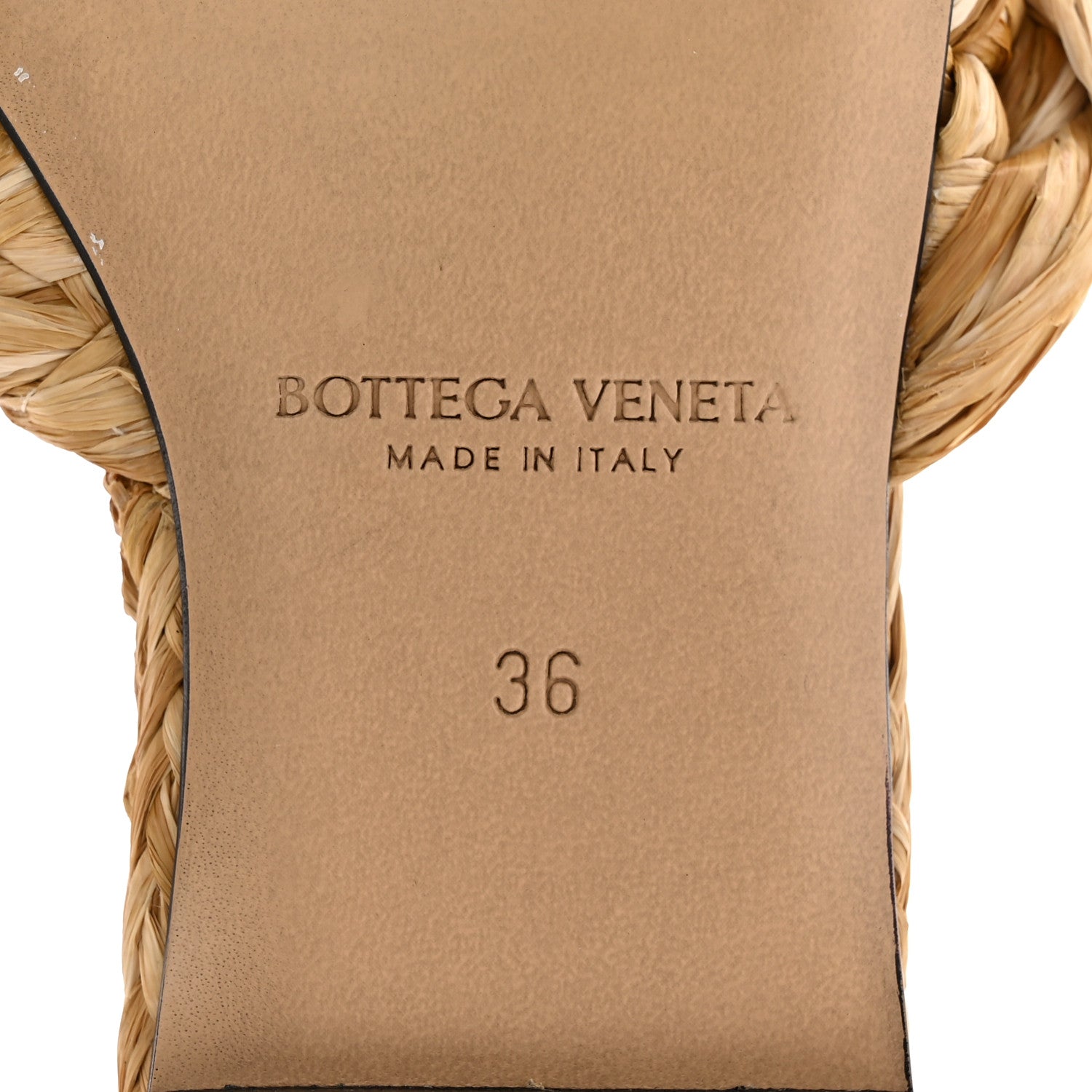 Bottega Veneta Raffia Twisted Intrecciato Stretch Flat Sandals 36 Macadamia 6 of 12