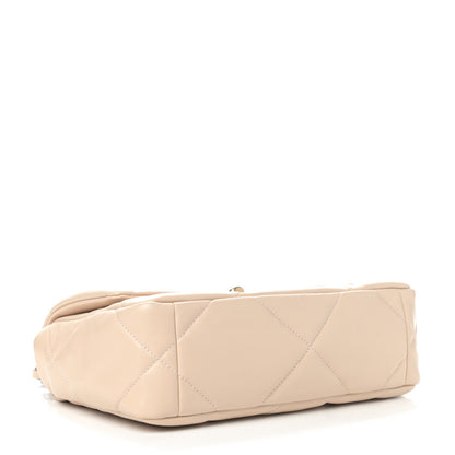 Chanel Lambskin Quilted Medium Chanel 19 Flap Beige 3 of 4