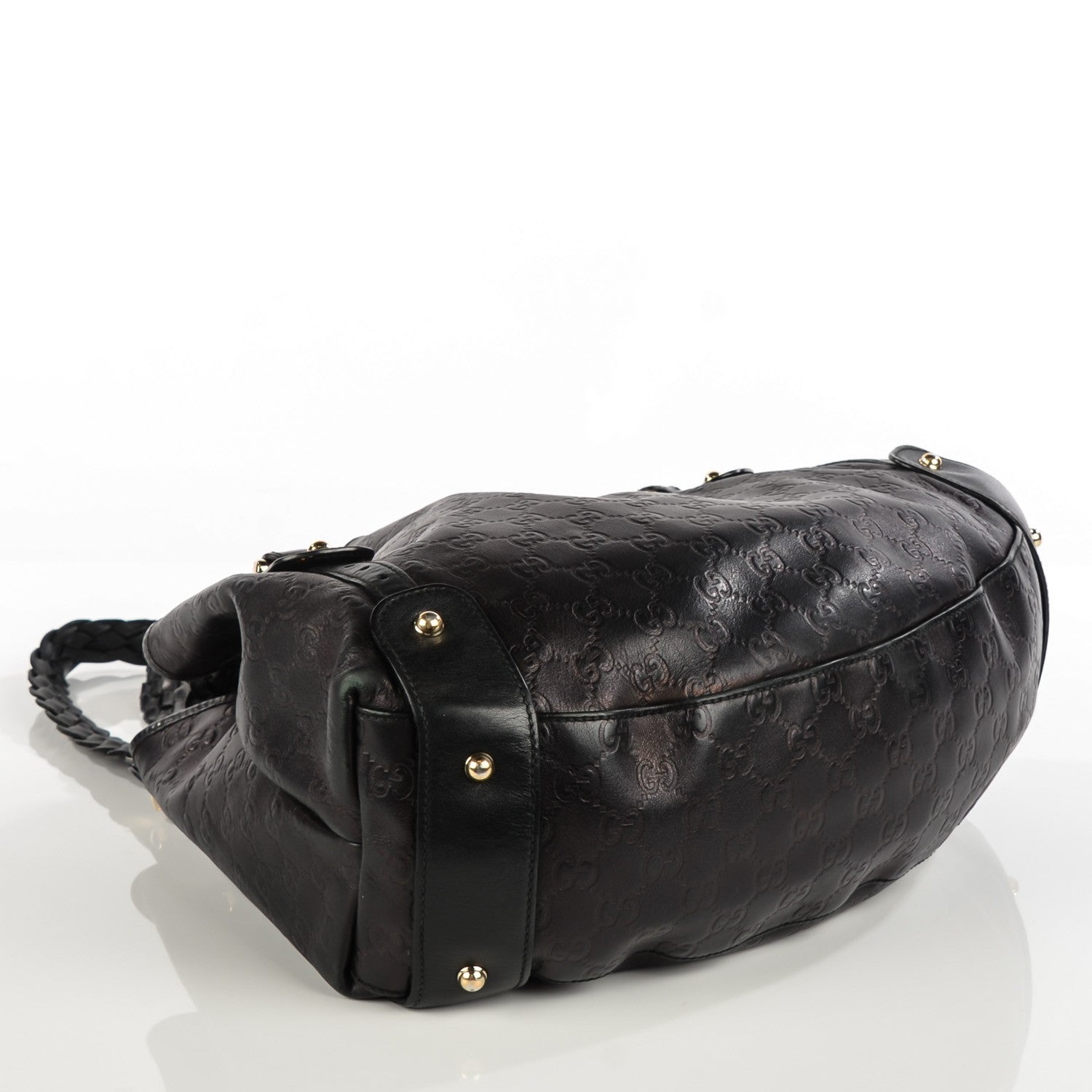 Gucci Guccissima Medium Pelham Shoulder Bag Black 4 of 8