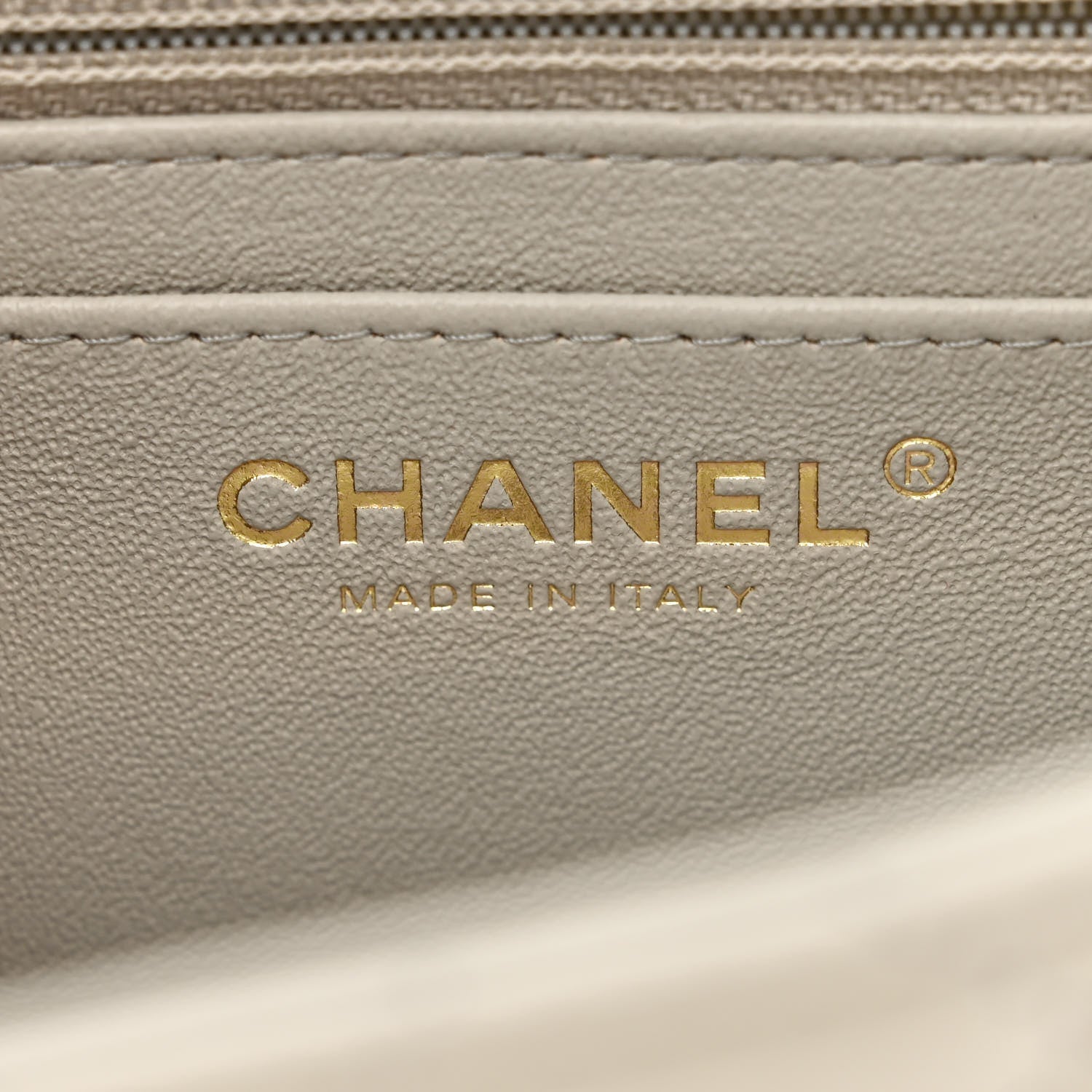 Chanel Lambskin Quilted Mini Square Flap Grey 6 of 11