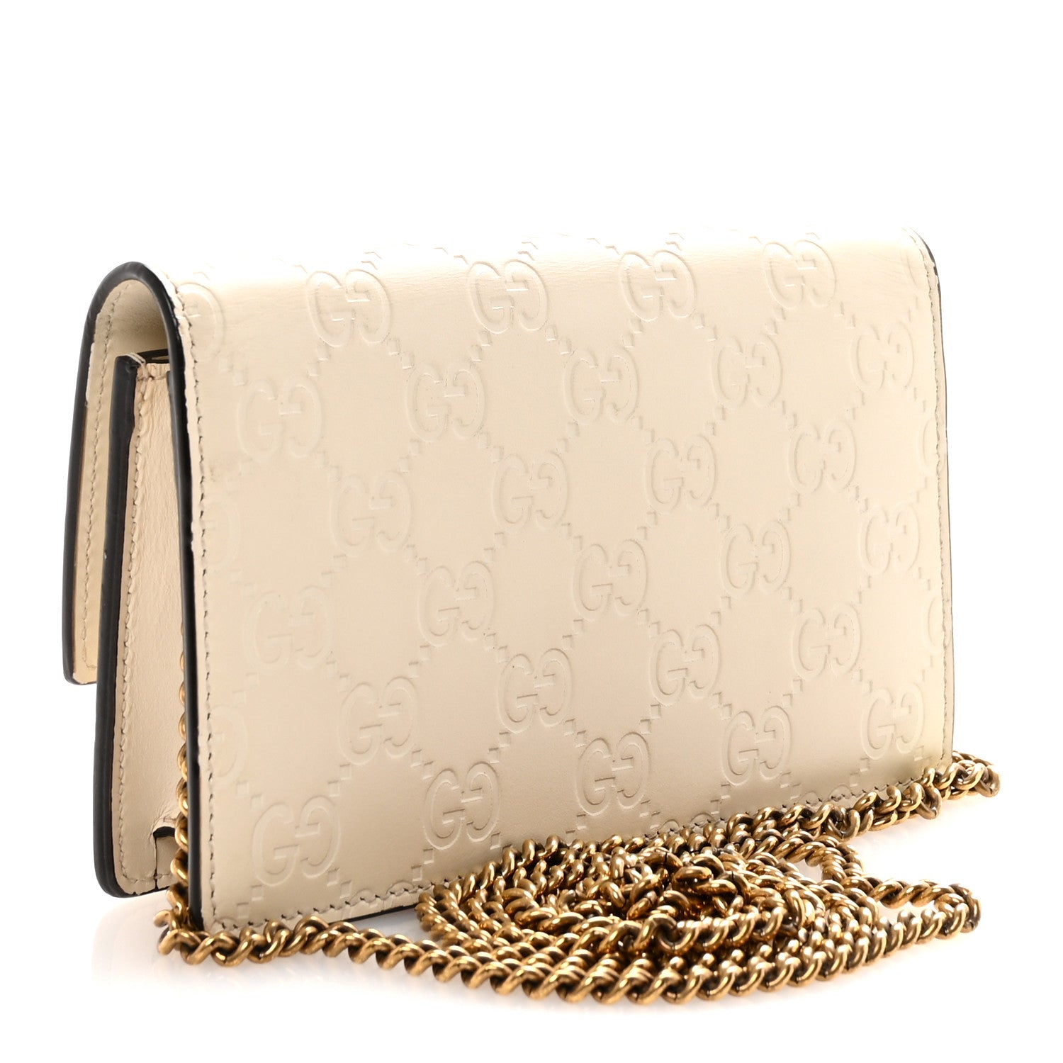 Gucci Guccissima Mini Cherry Chain Bag White 3 of 10