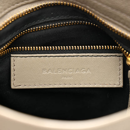 Balenciaga Chevre Gold Metallic Edge Hardware Mini City Gris Taupe 6 of 11