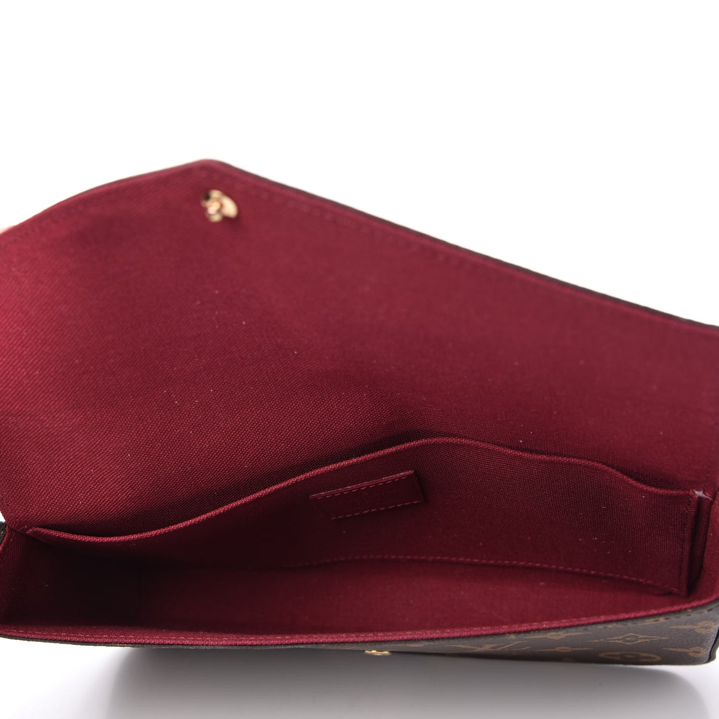 Monogram Pochette Felicie Chain Wallet Fuchsia
