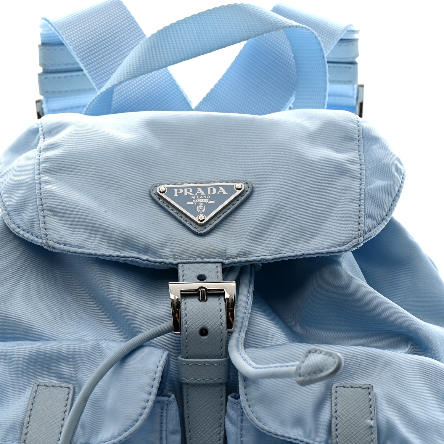 Prada Tessuto Nylon Vela Small Backpack Celeste 8 of 15