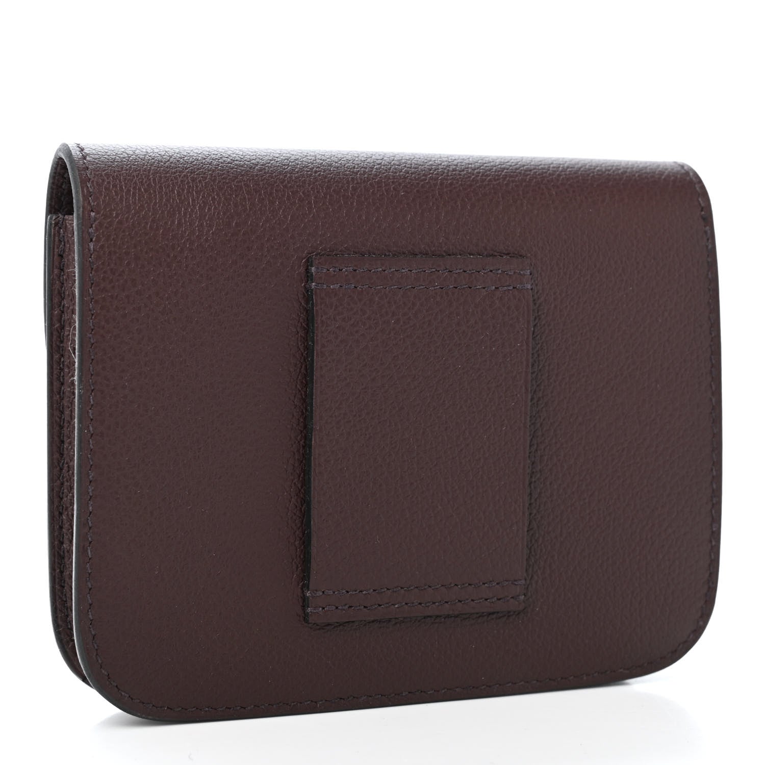 Hermes Evercolor Constance Slim Wallet Rouge Sellier 2 of 4