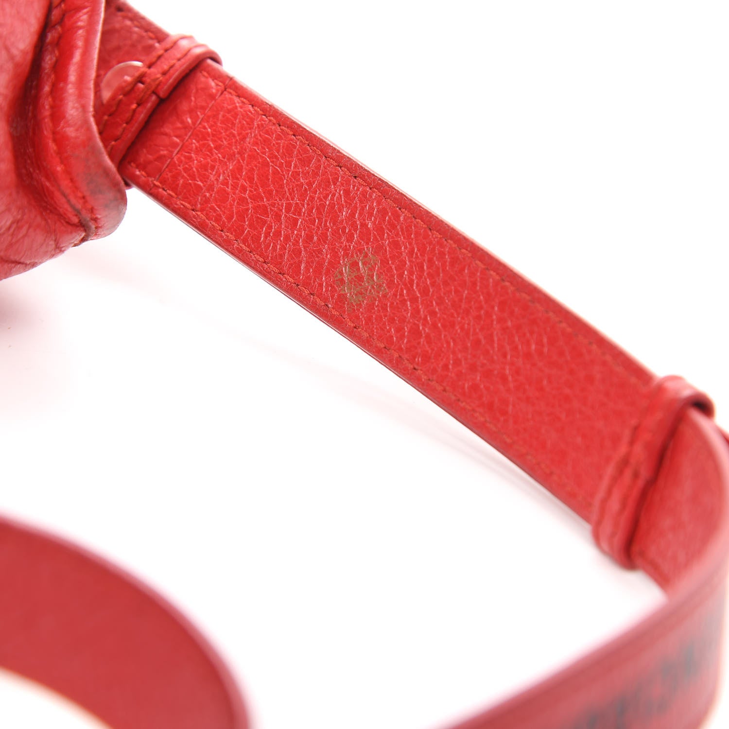 Balenciaga Agneau Classic Silver Hardware Mini City Logo Strap Rouge Cardinal Black 12 of 15