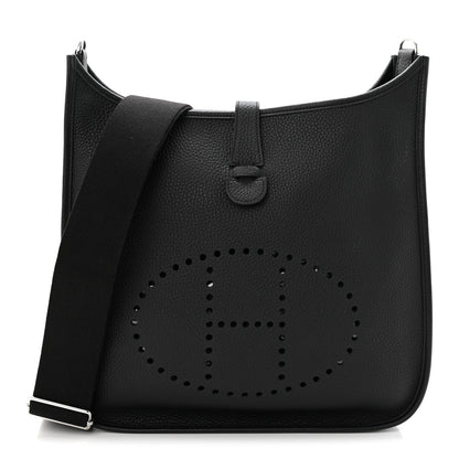 Hermes Taurillon Clemence Evelyne III GM Black 1 of 11