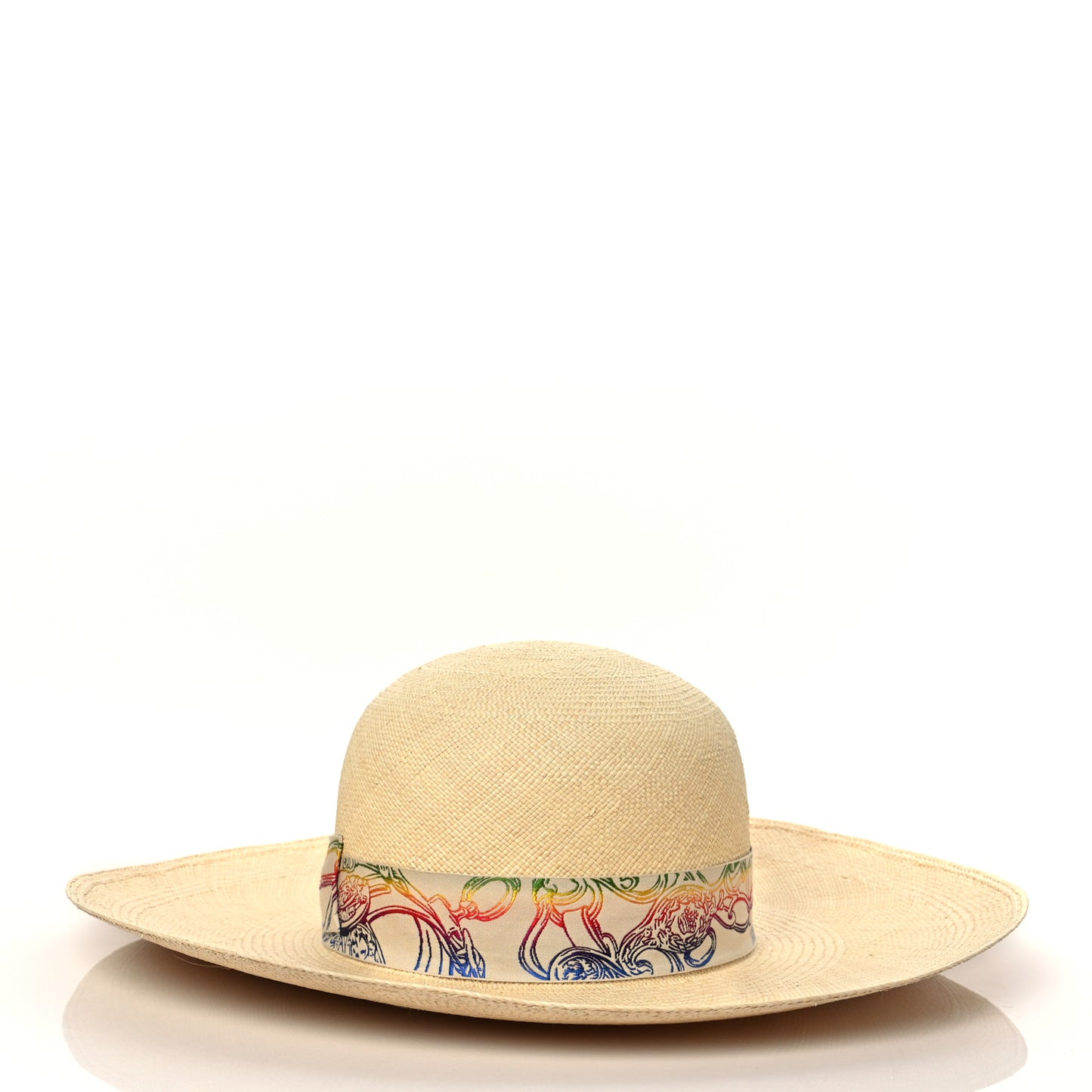 Straw Panama Brisa Brides De Gala Hat 57 Naturel Multicolore