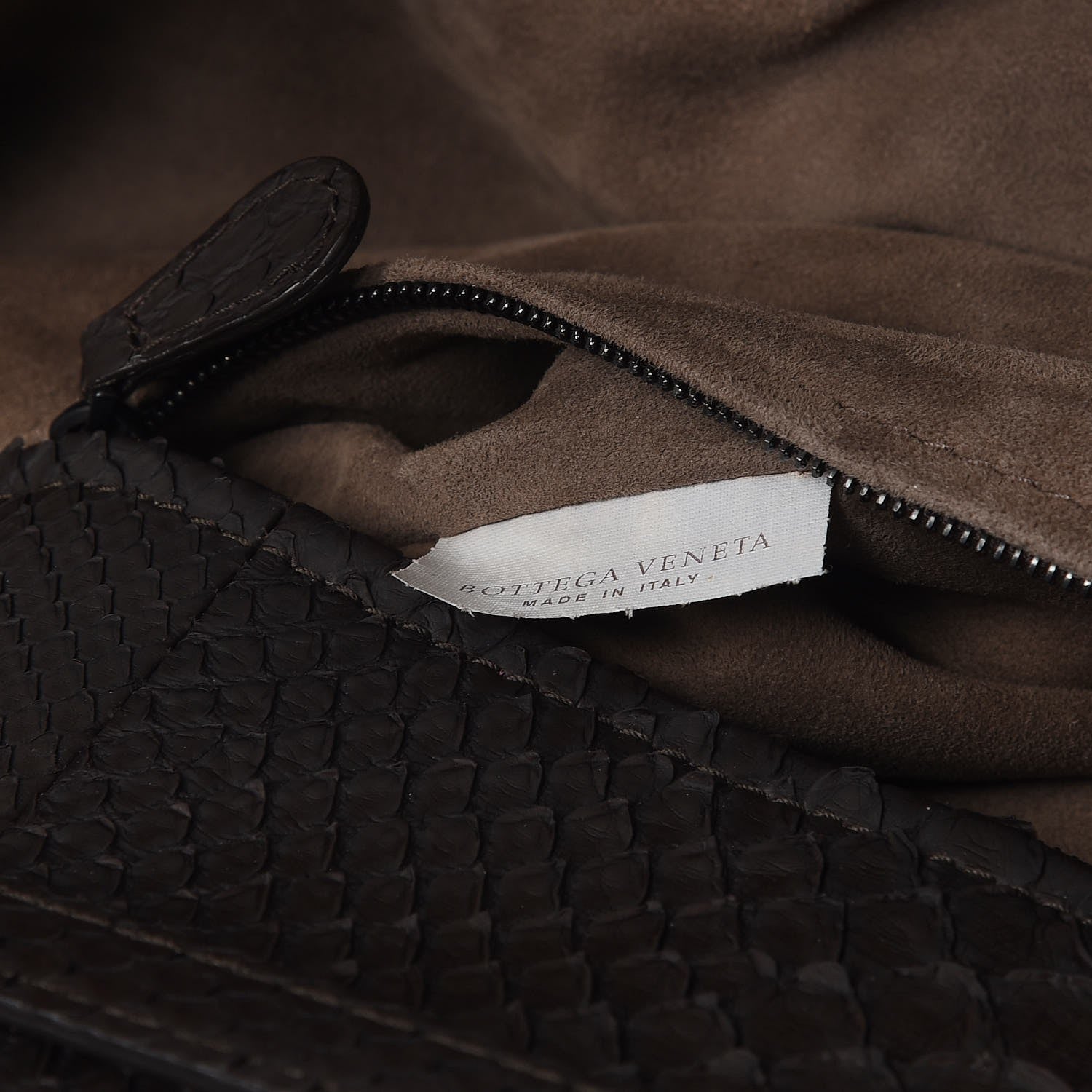 Bottega Veneta BOTTEGA VENETA Python Convertible Tote Bag Ebano 10 of 11