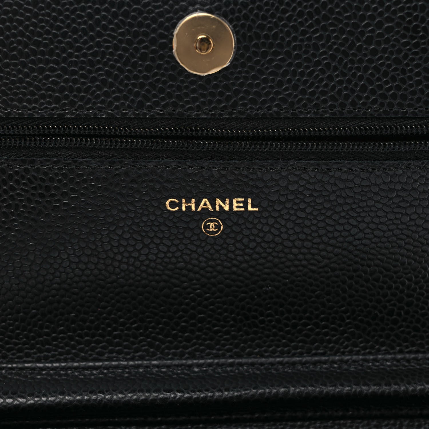 Chanel Caviar Quilted Wallet On Chain WOC Black 6 of 9