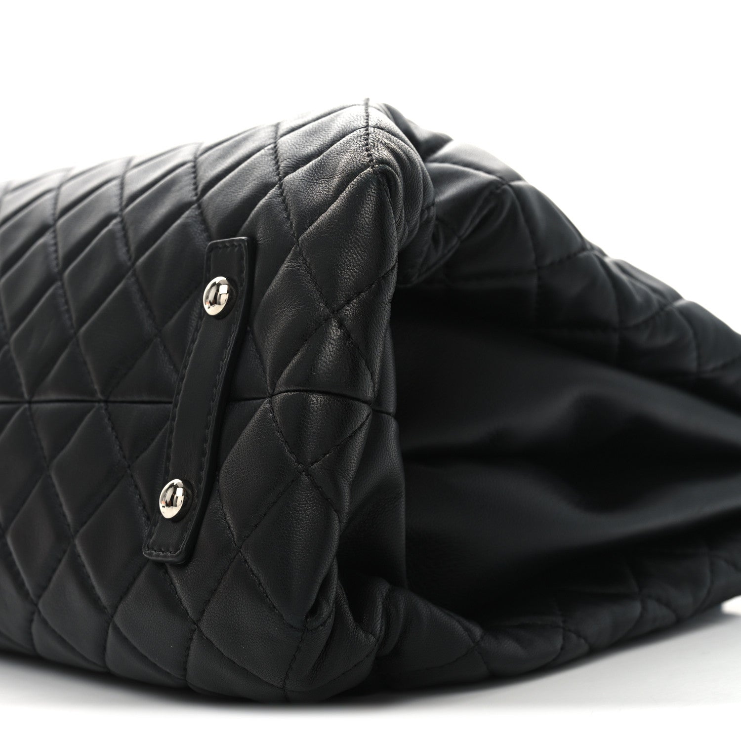 Chanel Lambskin Quilted By 3 Shopping Tote Black 10 of 10
