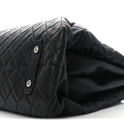 Chanel Lambskin Quilted By 3 Shopping Tote Black 10 of 10