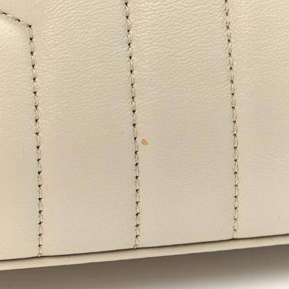 Saint Laurent Lambskin Matelasse Cosmetic Case Ivory 8 of 8