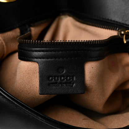 Gucci Calfskin Matelasse Small GG Marmont Shoulder Bag Black 6 of 11