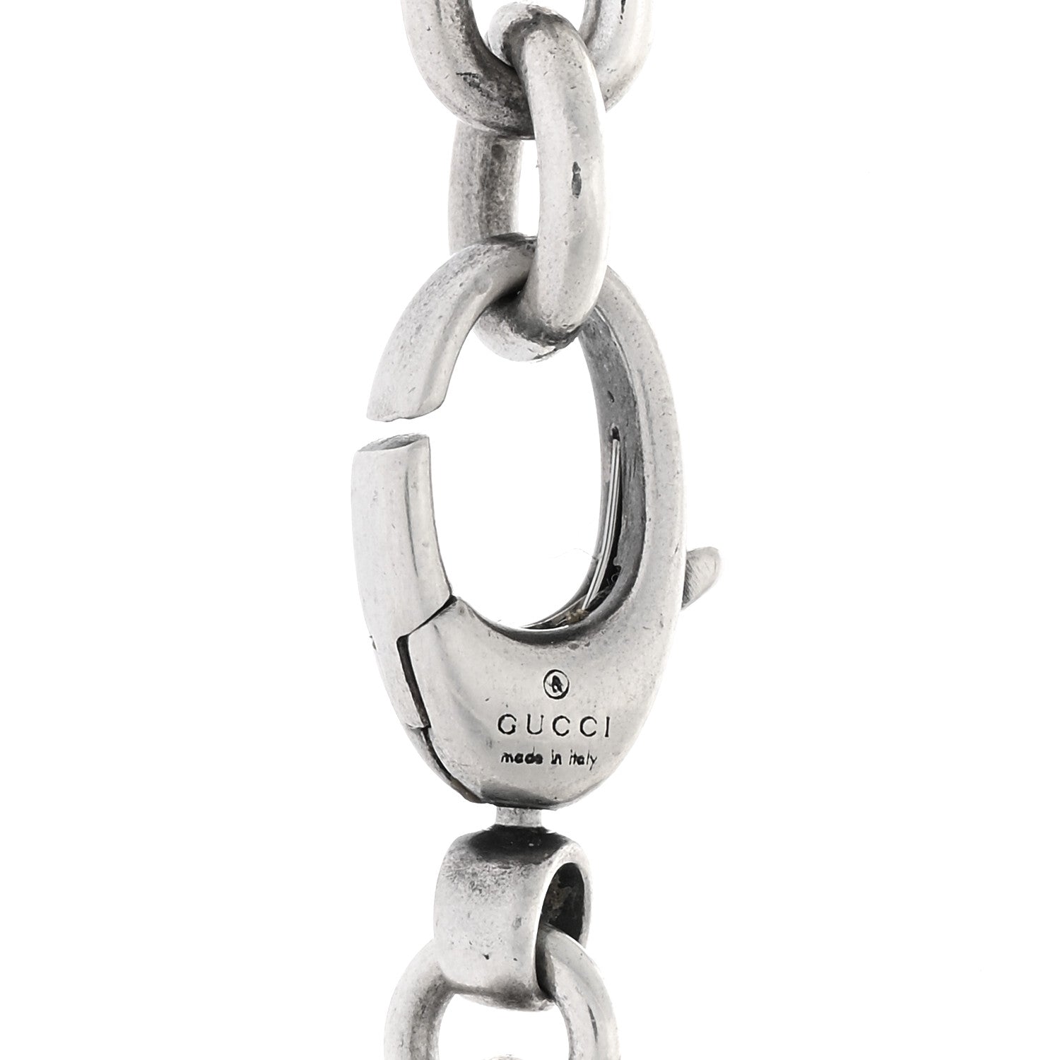 Gucci Sterling Silver Marina Link Cross Pendant Necklace 4 of 4