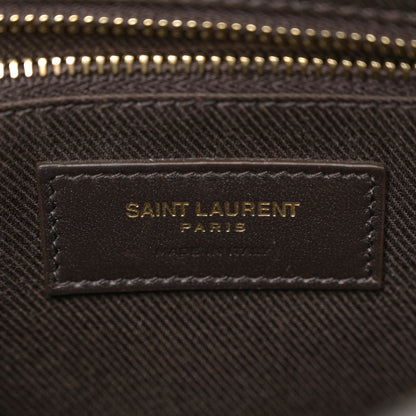 Saint Laurent Canvas Smooth Calfskin Le Monogramme Camera Bag Chestnut 6 of 10