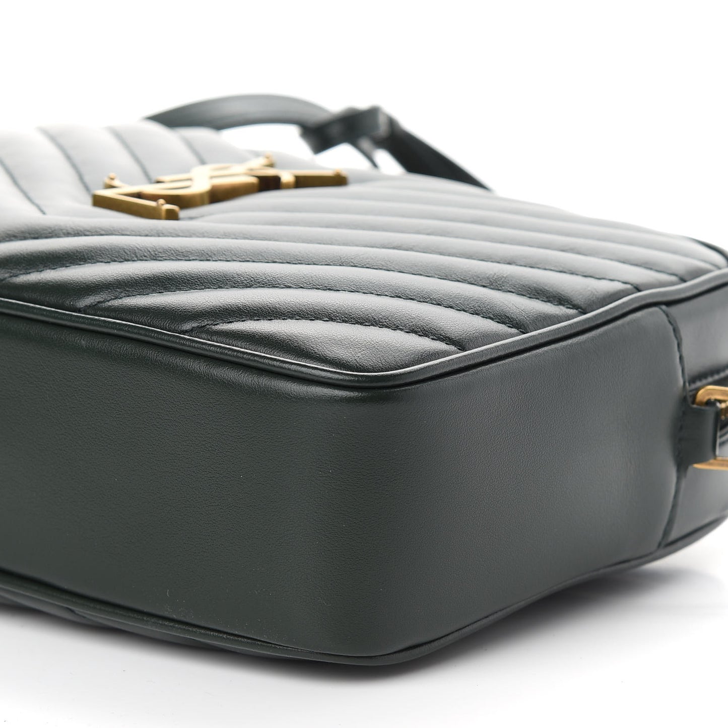 Calfskin Matelasse Monogram Lou Camera Bag Military Green
