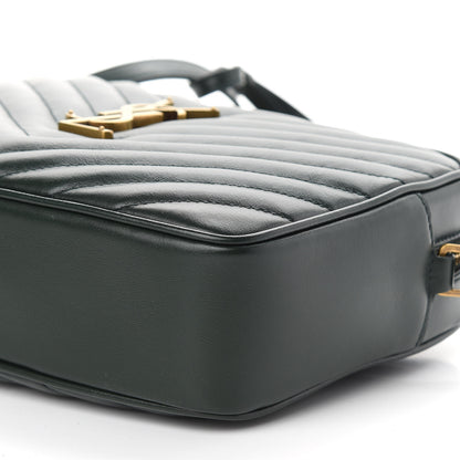 Saint Laurent Calfskin Matelasse Monogram Lou Camera Bag Military Green 6 of 10