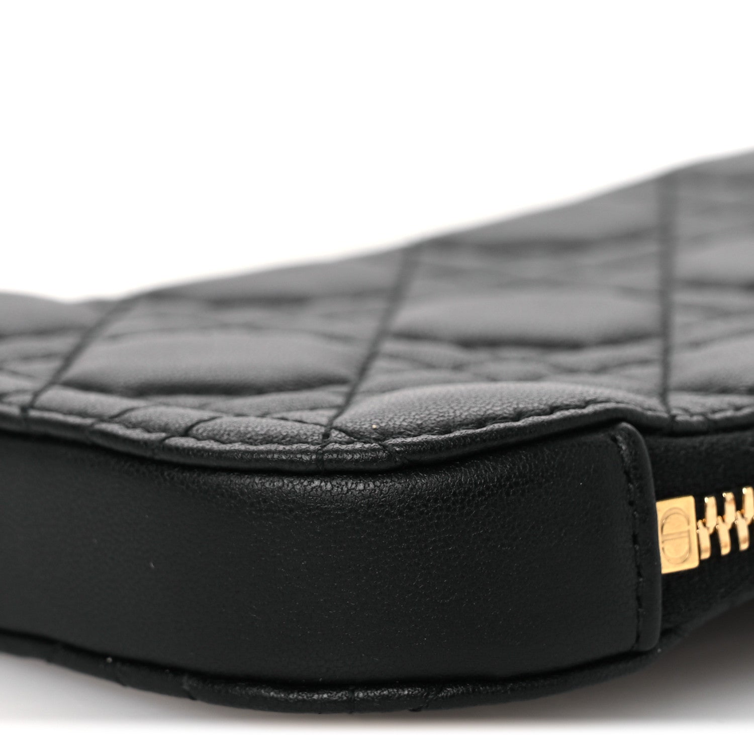 Christian Dior Lambskin Cannage Lady Dior Phone Holder Black 10 of 11