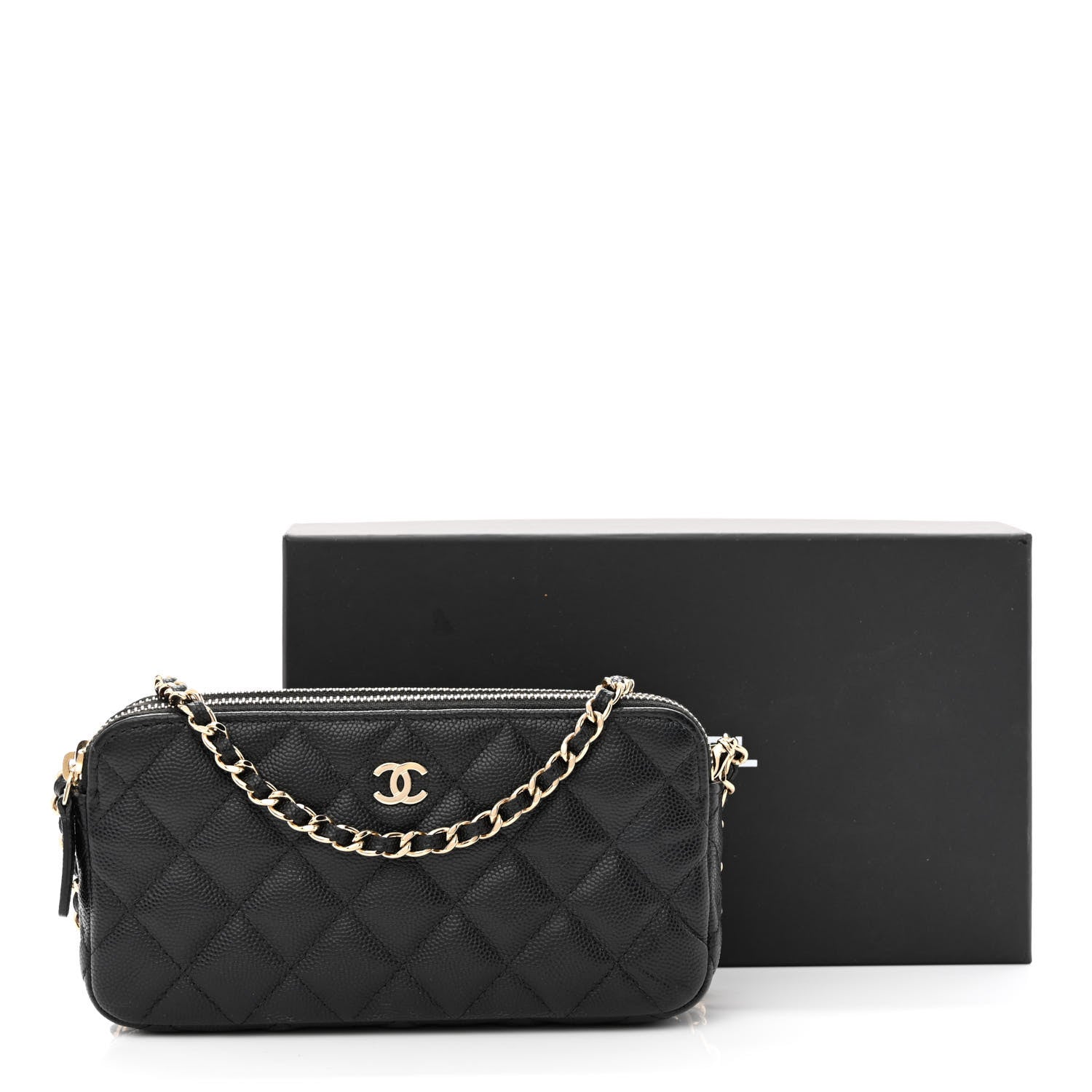 Chanel Caviar Quilted Small Clutch With Chain Black 16 of 16
