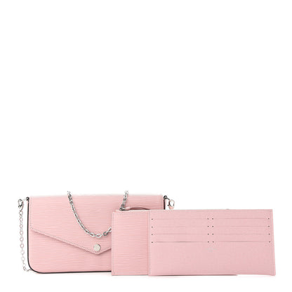 Louis Vuitton Epi Pochette Felicie Rose Ballerine 1 of 12