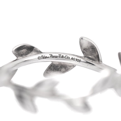 Tiffany Sterling Silver Paloma Picasso Narrow Olive Leaf Band Ring 54 7 4 of 4