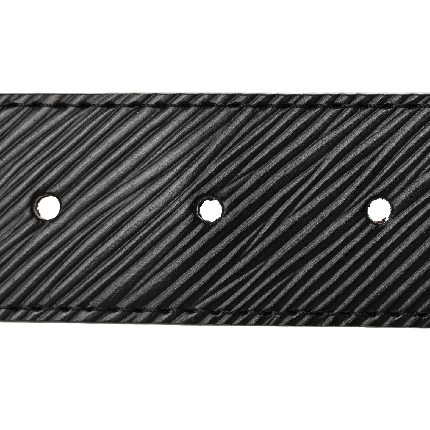 Monogram Epi 35mm LV Circle Reversible Belt 75 30 Black