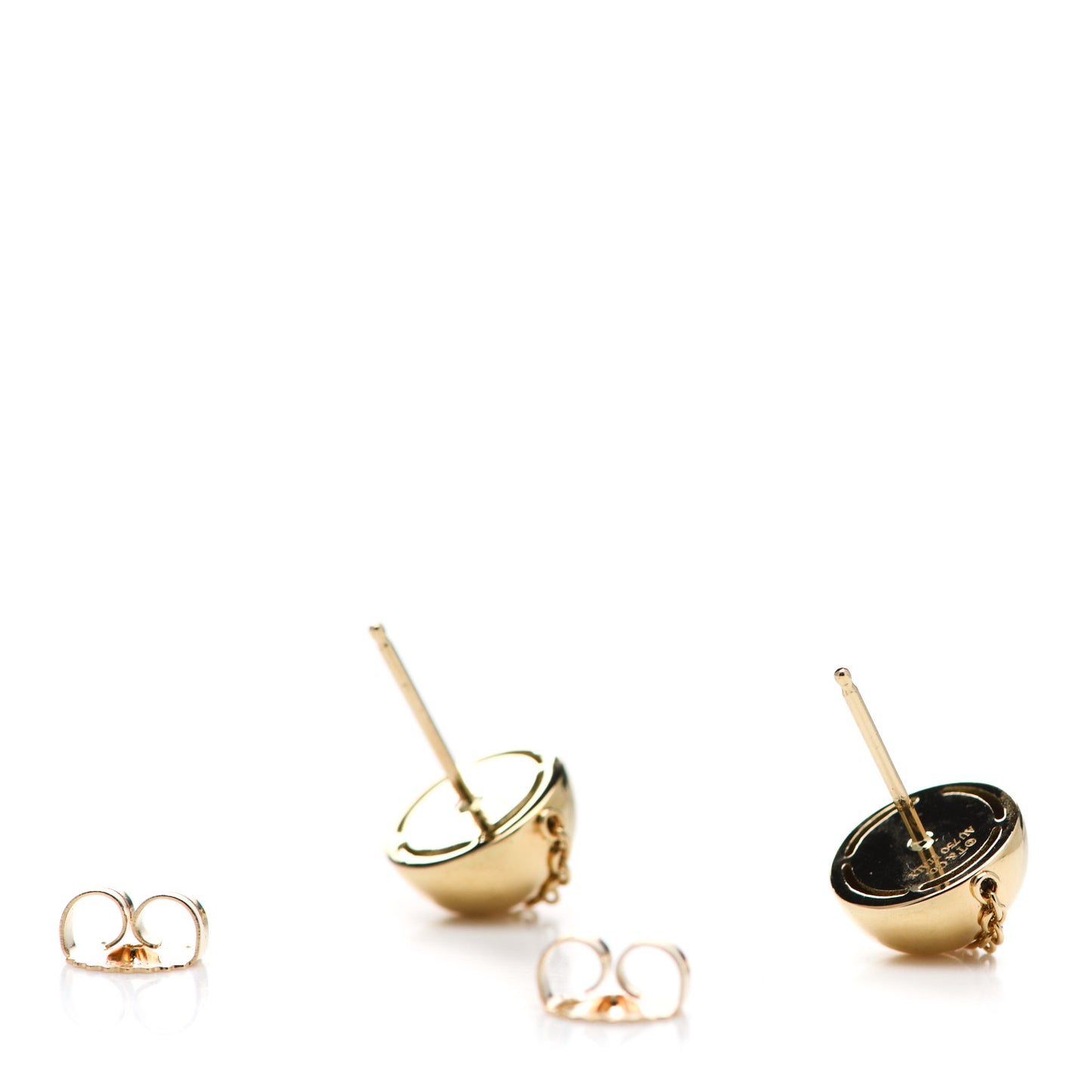 18K Yellow Gold HardWear Bolt Ball Earrings