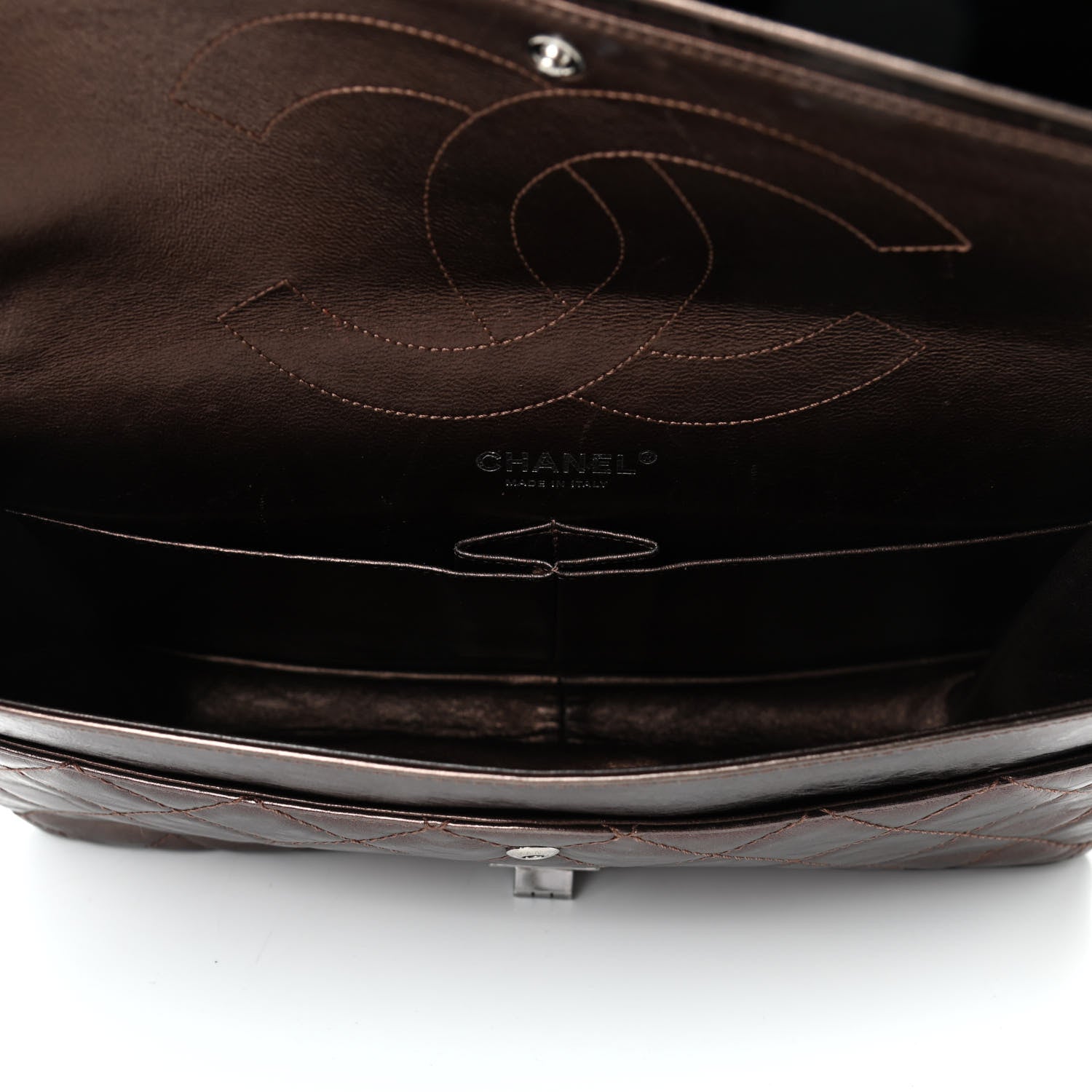 Chanel Metallic Aged Calfskin Quilted 2.55 Reissue 226 Flap Bronze 4 of 5