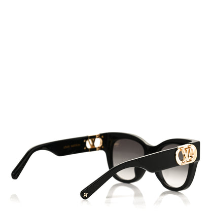 Louis Vuitton Acetate LV Link Square Sunglasses Z1478E Black 4 of 8