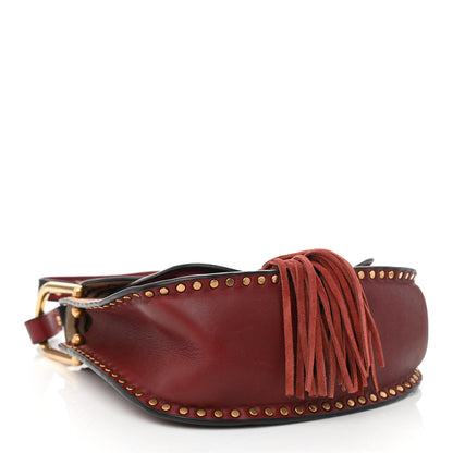 Chloe Calfskin Braided Small Hudson Shoulder Bag Sienna Red 3 of 7
