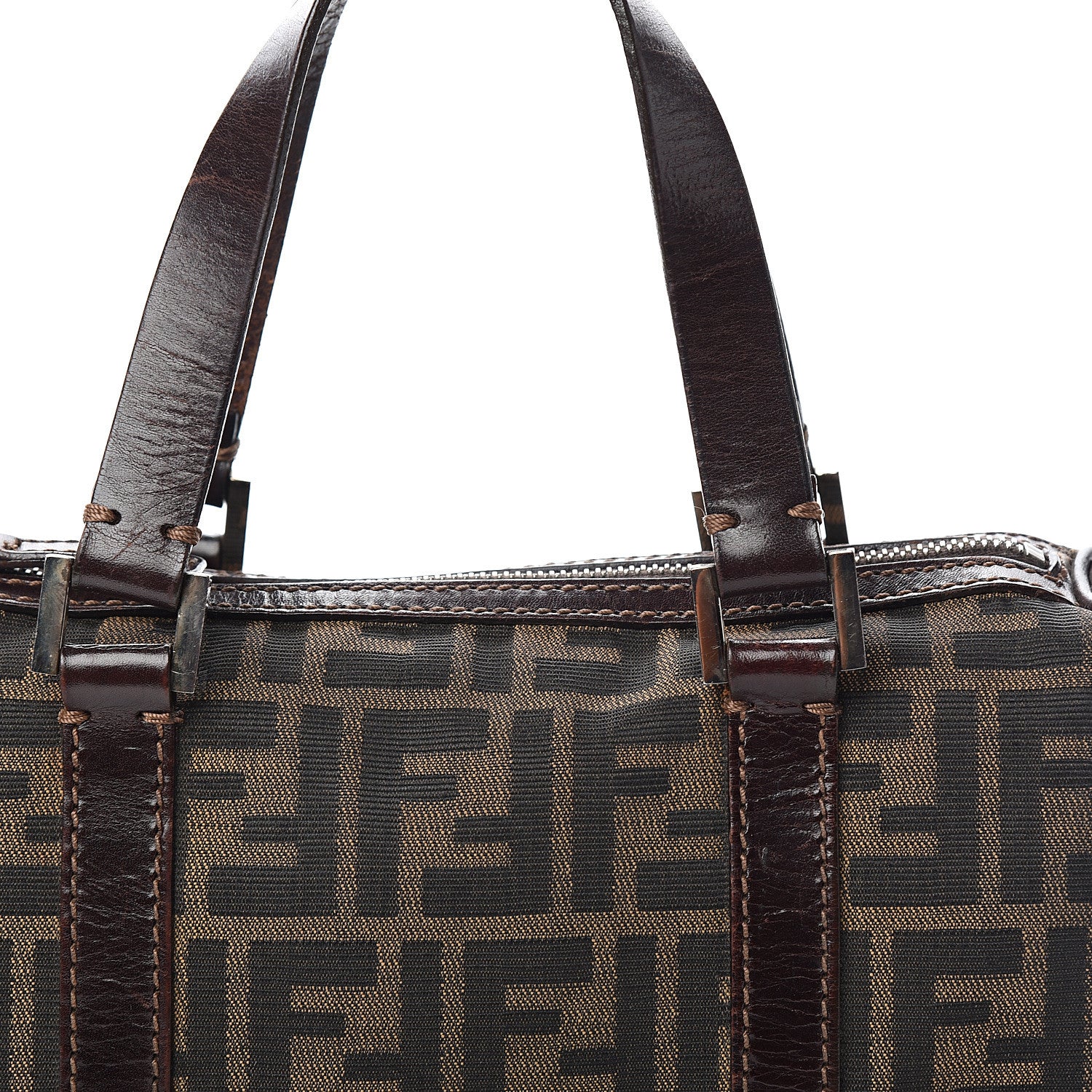 Fendi Zucca Boston Tobacco 11 of 11