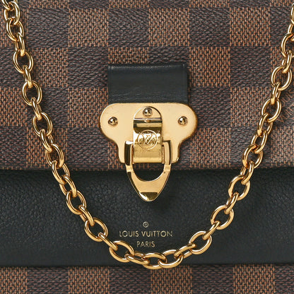 Louis Vuitton Damier Ebene Vavin Chain Wallet Black 7 of 9