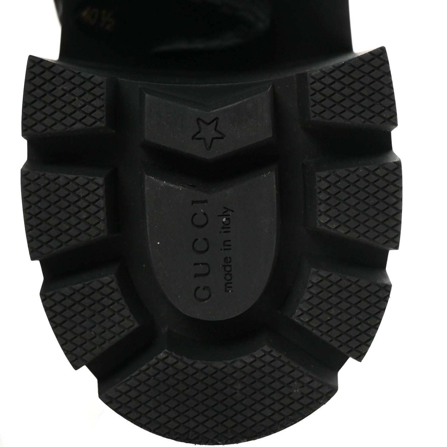 Gucci Apollo Calfskin GG Supreme Nappa Samoa Quilted Lace Up Ankle Boots 40.5 Black 7 of 10