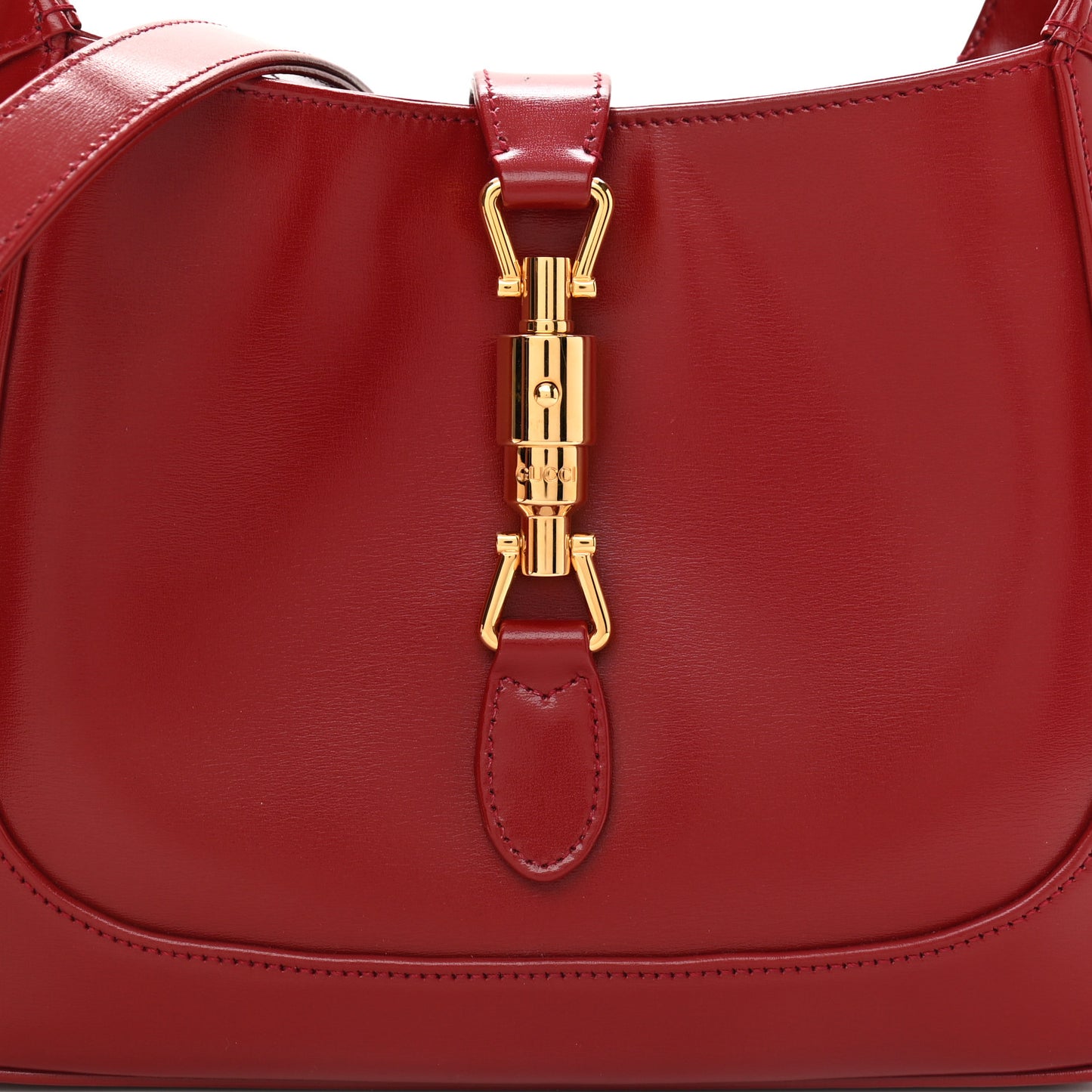 Boarded Dyana Lux Calfskin Small Jackie 1961 Hobo New Cherry Red