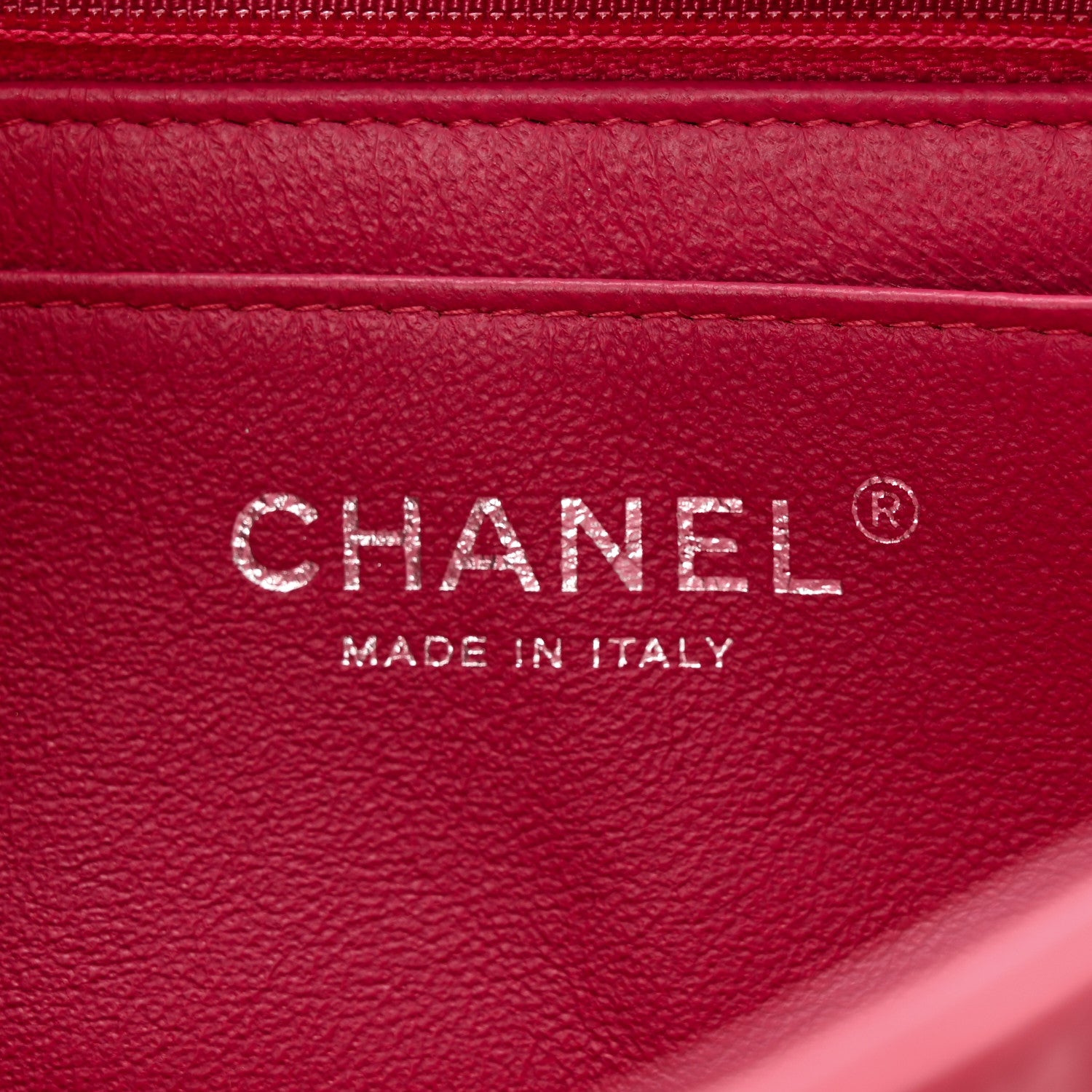Chanel Patent Calfskin Quilted Mini Rectangular Flap Pink 6 of 13